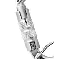 Edelrid Bulletproof Triple FG II HMS karabiner kopásálló lemezzel Szürke színben