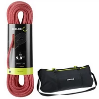 Edelrid Boa + AJÁNDÉK kötélzsák, 9,8 mm-es fal- és sziklamászókötél 60 m, kék változatban