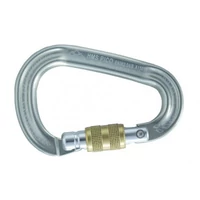 STUBAI HMS Pico easylock csavaros karabiner ezüst színben (gravírozható)