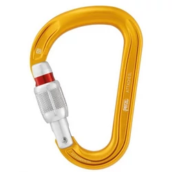 Petzl Attache csavaros HMS karabiner sárga színben