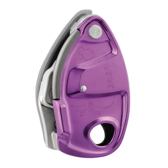 Petzl Grigri+ félautomata biztosítóeszköz lila színben a Mászás.hu-tól