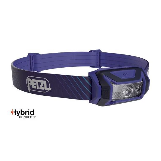 Petzl Tikka Core ledes fejlámpa kék színben a Mászás.hu-tól