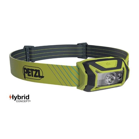 Petzl Tikka Core ledes fejlámpa sárga színben a Mászás.hu-tól