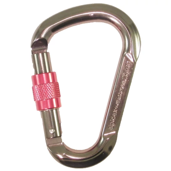 Alpidex Troja csavaros HMS karabiner szürke
