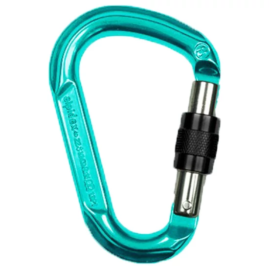 Alpidex Troja csavaros HMS karabiner világoskék