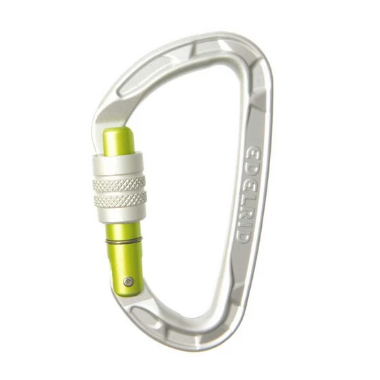 Edelrid Pure csavaros karabiner ezüst színben