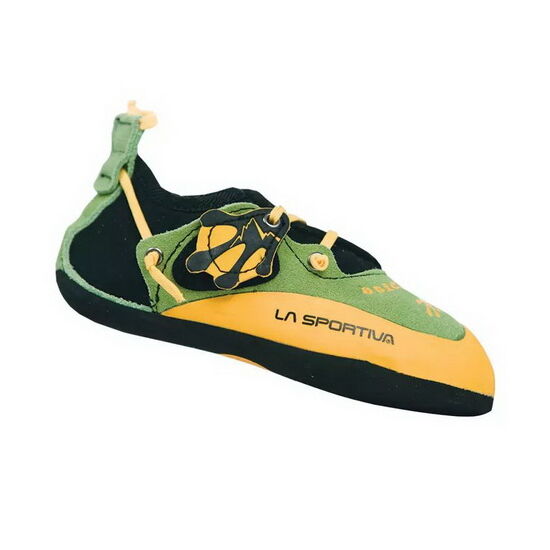La Sportiva Stickit gyerek mászócipő zöld-sárga színben a Mászás.hu-tól