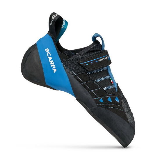 Scarpa Instinct VSR mászócipő fekete-kék színben a Mászás.hu-tól