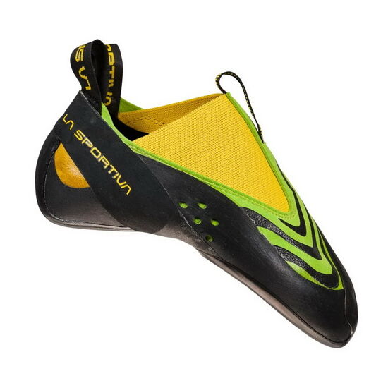 La Sportiva Speedster mászócipő zöld-sárga színben a Mászás.hu-tól