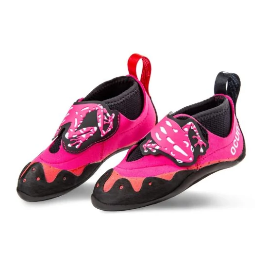 Ocun Ribbit gyerek mászócipő kék és pink színben a Mászás.hu-tól