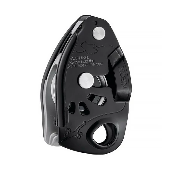 Petzl Neox fékezés asszisztációs biztosítóeszköz fekete színben a Mászás.hu-tól